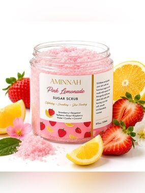 Aminnah Pink Lemonade Sugar Scrub